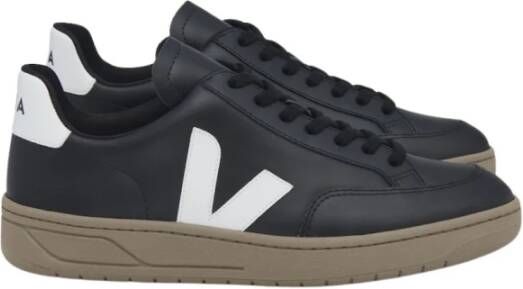 Veja Zwart Wit Dune Leren Sneakers Black Dames