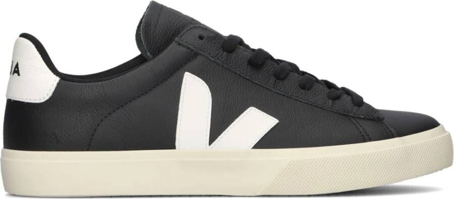 Veja Campo Sneakers in Black and White Chromefree Leather Zwart - Foto 7