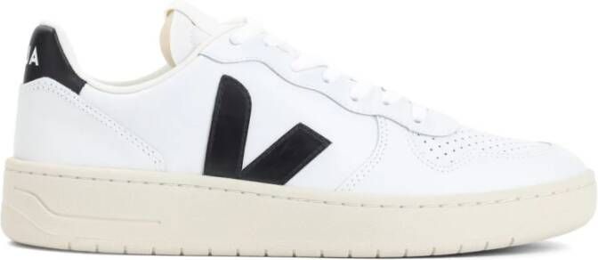 Veja Zwarte Sneakers met Logo Print