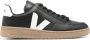 Veja V-12 Leren Sneakers Zwart Wit Black Heren - Thumbnail 10