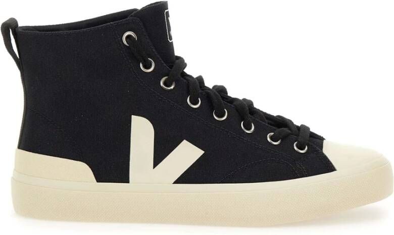 Veja Nova hoge sneakers in zwart biologisch katoen Black