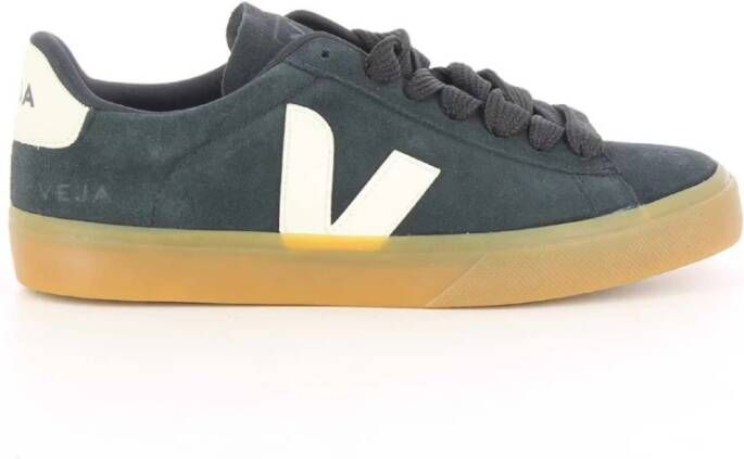 Veja Zwarte Suede Campo Herenschoenen Black Heren