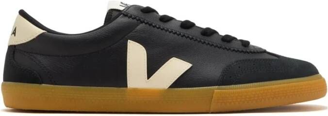 Veja Volley Leather Black Pierre Sneakers