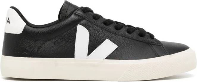 Veja Campo Sneakers in Black and White Chromefree Leather Zwart - Foto 18