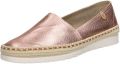 Verbenas Noa Nucleo metal leren espadrilles roze metallic - Goud