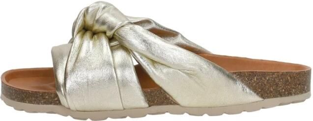 VERBENAS Slippers Dames Rainbow Leer Goud