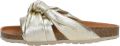 VERBENAS Slippers Dames Rainbow Leer Goud - Goud
