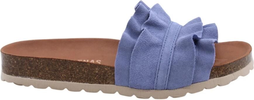 Verbenas Rocio Serraje Slippers Dames Blauw