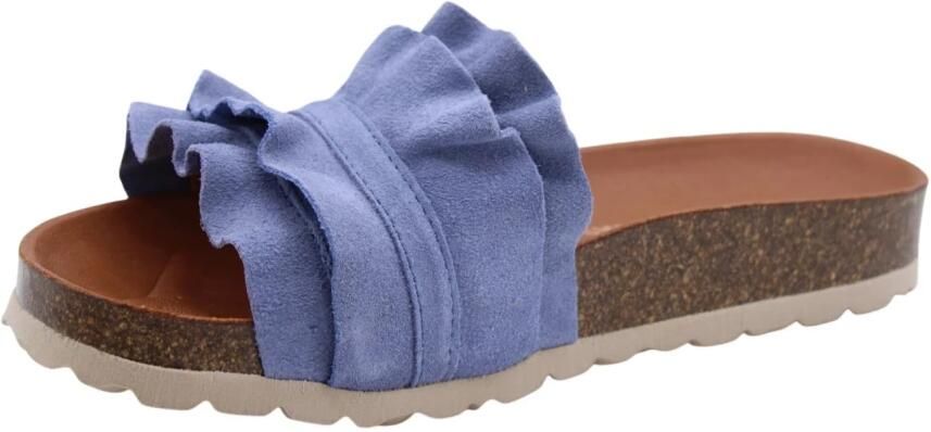 Verbenas Rocio Serraje Slippers Dames Blauw