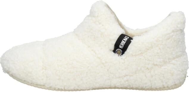 Verbenas Yeti Pantoffels Dicht Wit