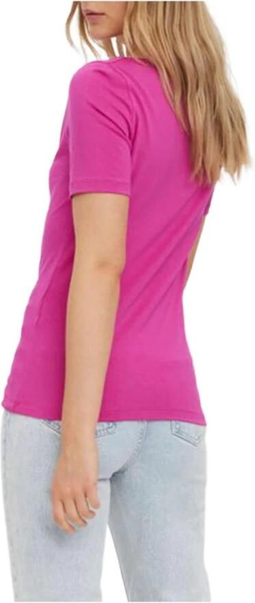 Vero Moda Boot Top met ronde hals en korte mouwen slim fit - Foto 2