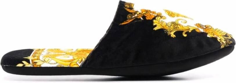 Versace Medusa Print Katoenen Pantoffels Black Heren