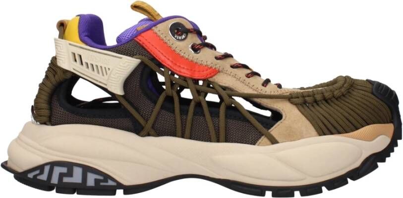 Versace Beige Leren Atletische Sneakers - Foto 2