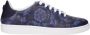 Versace Blauwe Leren Sneakers met Logo Detail - Thumbnail 1