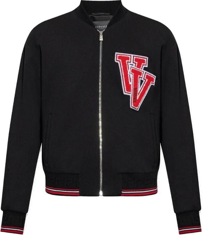 Versace Bomberjack met Patches en Ribboorden