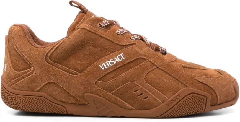 Versace Bruine Sneakers met Grieks Motief