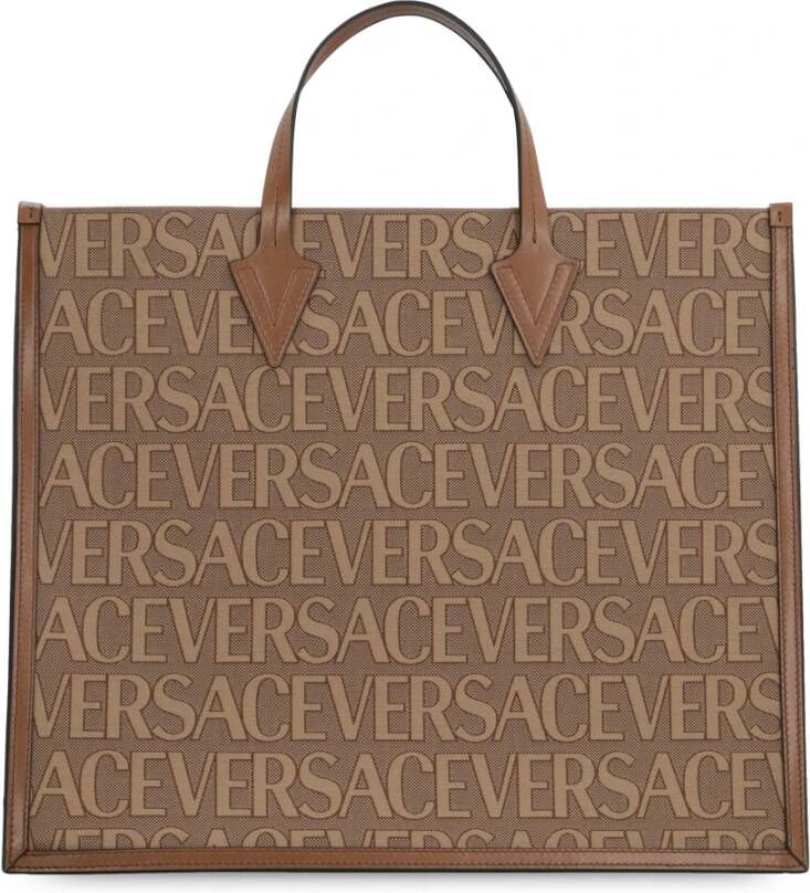 Versace Canvas en leren boodschappentas