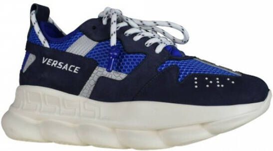 Versace Chain Reaction Sneakers Blauw Heren - Schoenen.nl