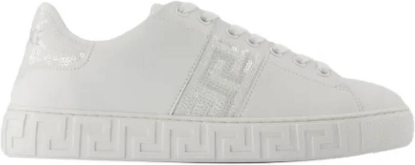 Versace Low-Top Sneakers Cotton White in wit