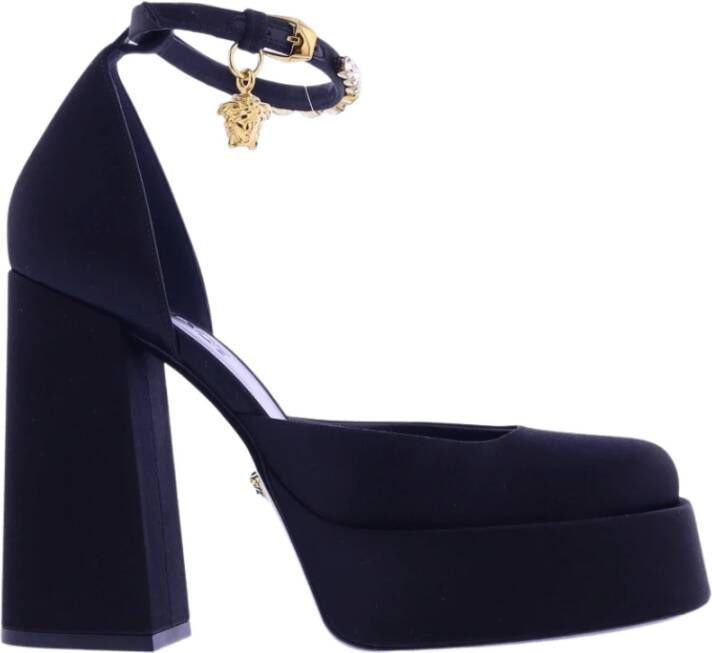 Versace Pumps & high heels Aevitas' Black Pumps With Medusa Charm And Platfor in zwart