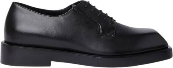 Versace Derby Schoenen met Vierkante Neus Black Heren