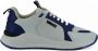 Versace Blauwe en witte kalfsleren sneakers Blue Heren - Thumbnail 2