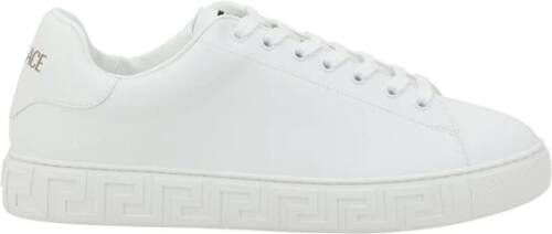 Versace Platte schoenen met kenmerkende reliëf details White Heren