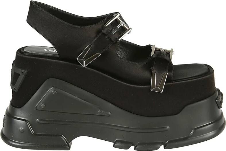 Versace Flat Sandals Zwart Dames