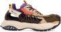 Versace Futuristische Leren Sneakers met Zijopeningen Multicolor Dames - Thumbnail 1