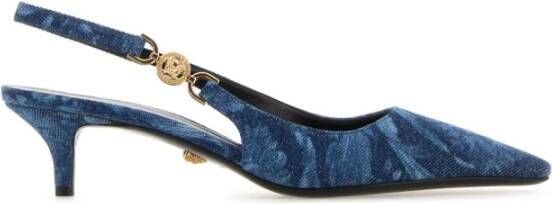 Versace Geborduurde Denim Pumps