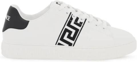 Versace Geborduurde Greca Sneakers White Heren