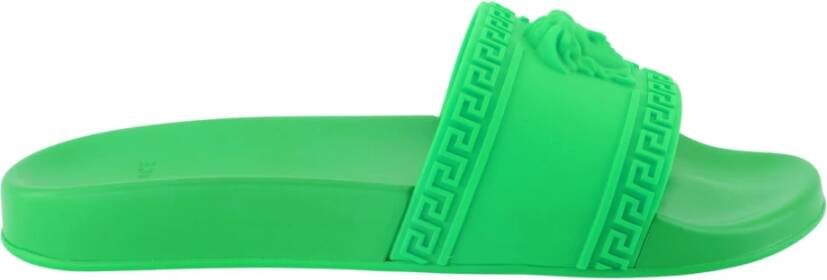 Versace Groene Sandaal Regular Fit Geschikt voor Warm Klimaat Andere Vezels 100% Green Heren