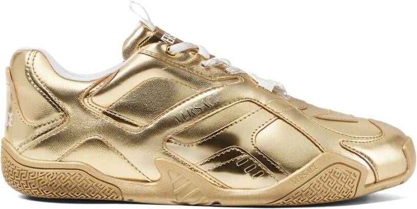Versace Gouden sneakers met Grieks motief