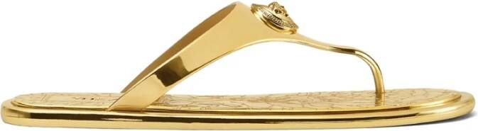 Versace Goudkleurige Slip-On Medusa Teenslippers