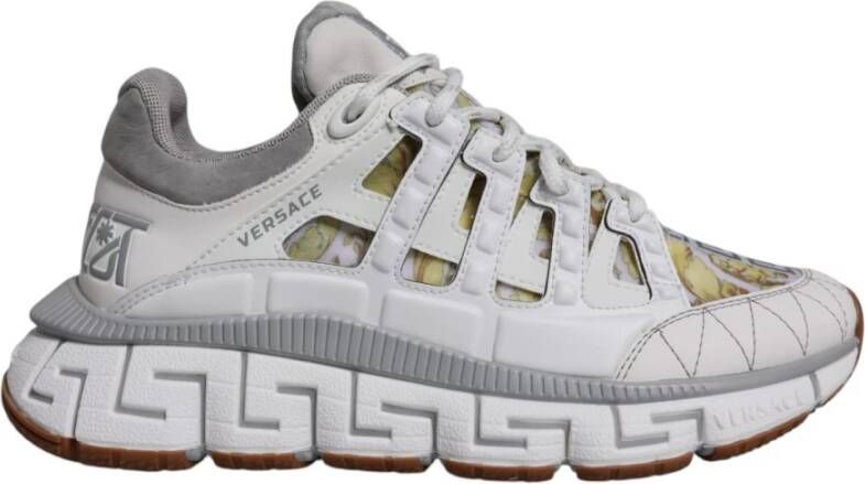 Versace Greca-patroon lage top sneakers White Heren
