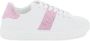 Versace Witte Roze Leren Sneakers La Greca White Dames - Thumbnail 1