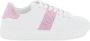 Versace Witte Roze Leren Sneakers La Greca White Dames - Thumbnail 3