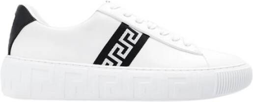 Versace Leren Low Top Sneakers White