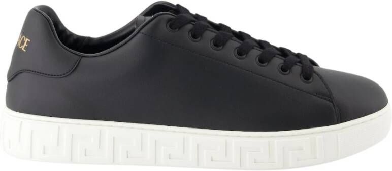 Versace Greca Veterschoenen Black Heren