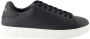 Versace Grieks geëtste kalfsleren sneakers met monogram Black Heren - Thumbnail 7