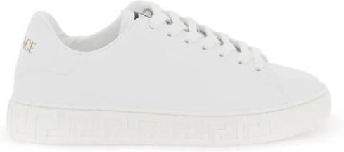 Versace Witte Greca Sneakers Verantwoordelijk White