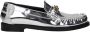 Versace Grijze Leren Instaploafers - Thumbnail 8