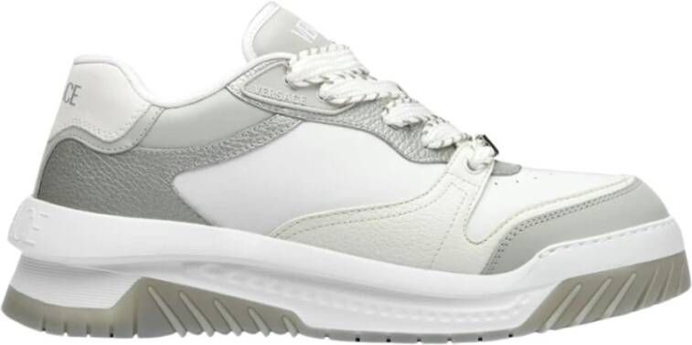 Versace Grijze Sneakers voor Mannen Aw24 White Heren