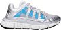 Versace Grijze Stoffen Logo Sneakers Rubberen Zool - Thumbnail 1