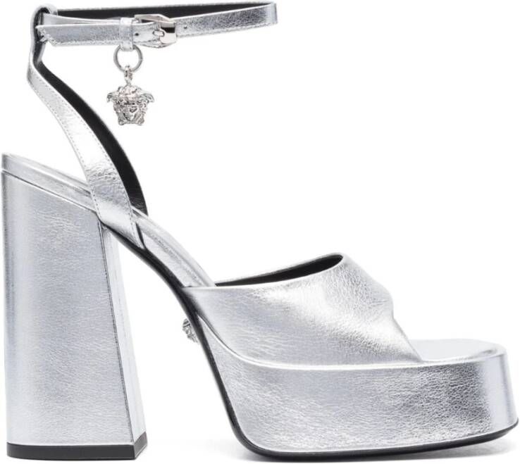 Versace High Heel Sandals Grijs Dames