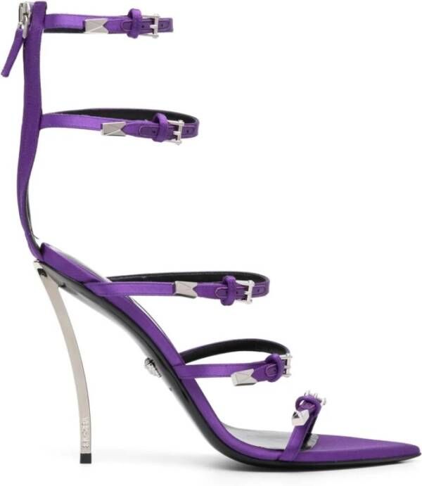 Versace Pin-Point hak sandalen Purple Dames