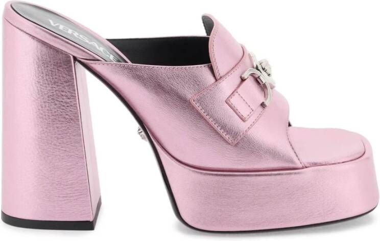Versace High Heel Sandals Pink Dames