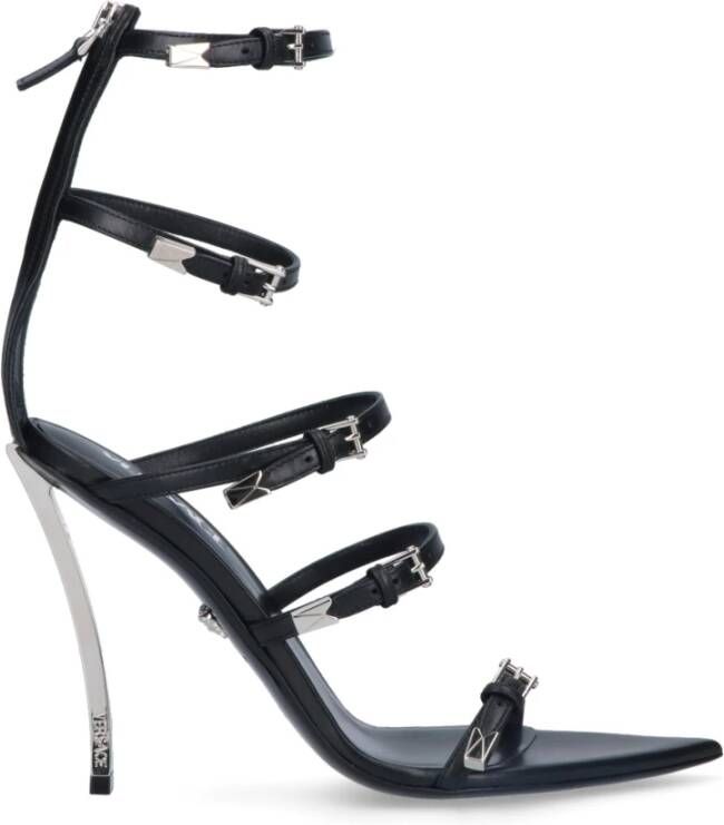 Versace High Heel Sandals Zwart Dames