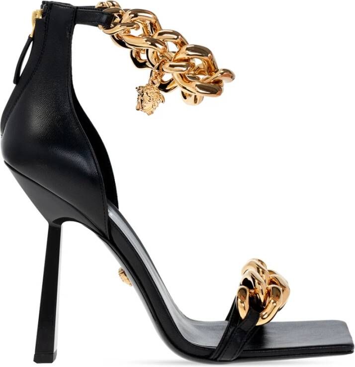 Versace Pumps & high heels Medusa Chain High Heel Sandals in zwart