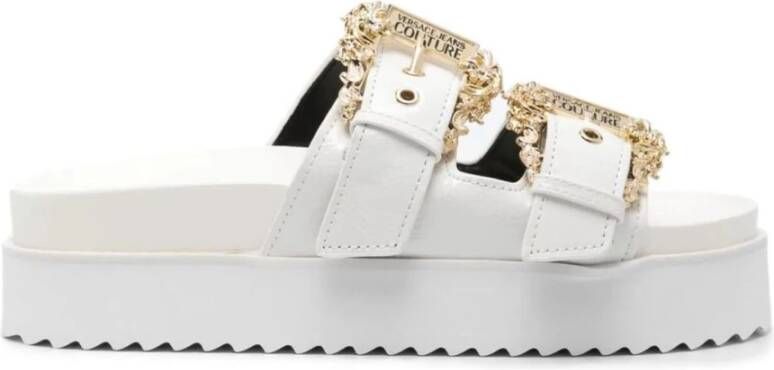 Versace Jeans Couture Arizona Witte Slippers Vrouwen Volwassen